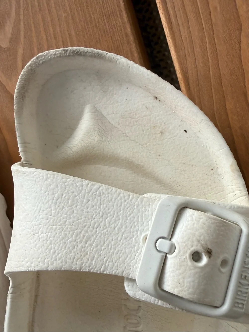 Birkenstock White Two-Strap Sandals Size 36